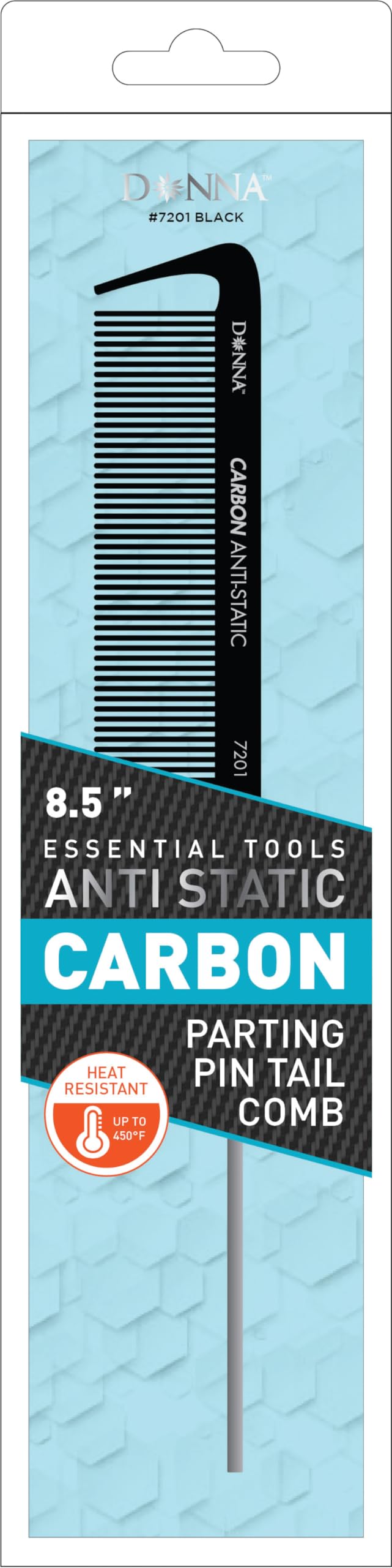 Amazon.com : DONNA Carbon Parting Pintail Comb – 8.5″ Anti-Static